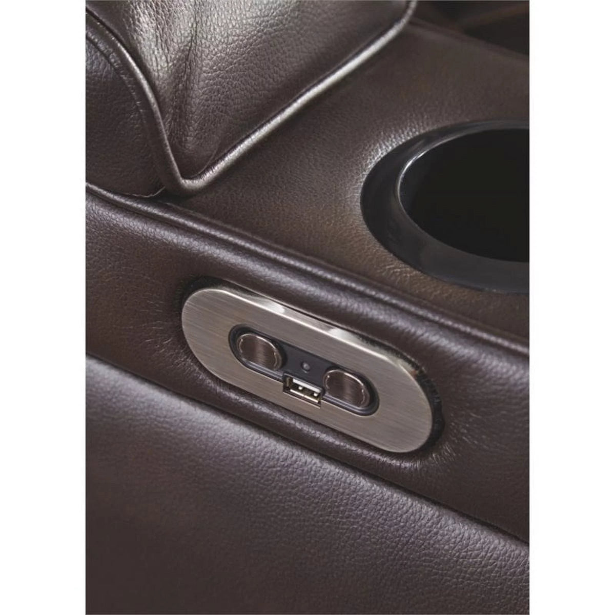 Power Reclining Sofa in Chocolate L969