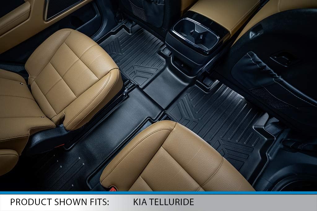 Black 3 Row & Cargo Floor Mat Liner Set X24814