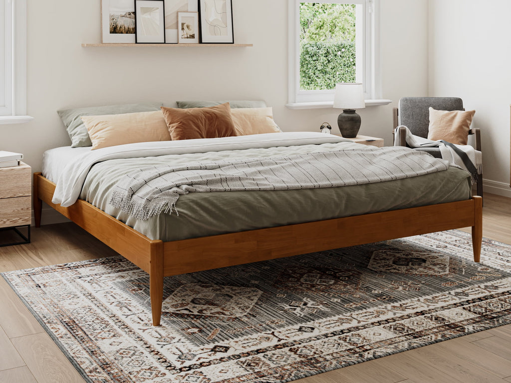 Espresso Solid Wood Platform Bed O96031