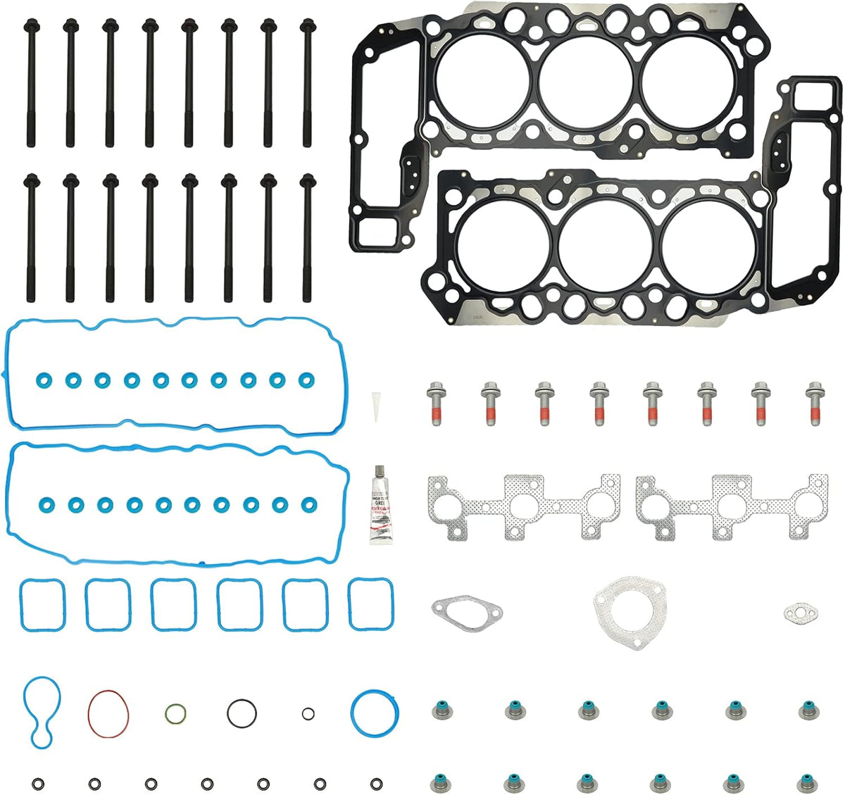 Head Gasket Set with Bolts for Dodge Ram 1500 Durango Dakota Jeep Liberty Grand Cherokee Commander 3.7L Z539