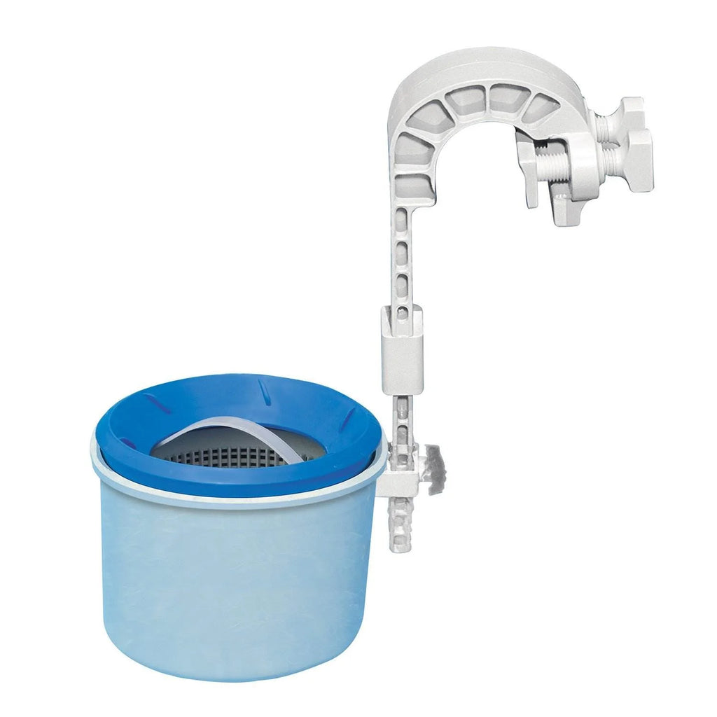 Pool Blaster Battery Powered Leaf Vacuum and Intex Wall Mount Automatic Skimmer Y849732