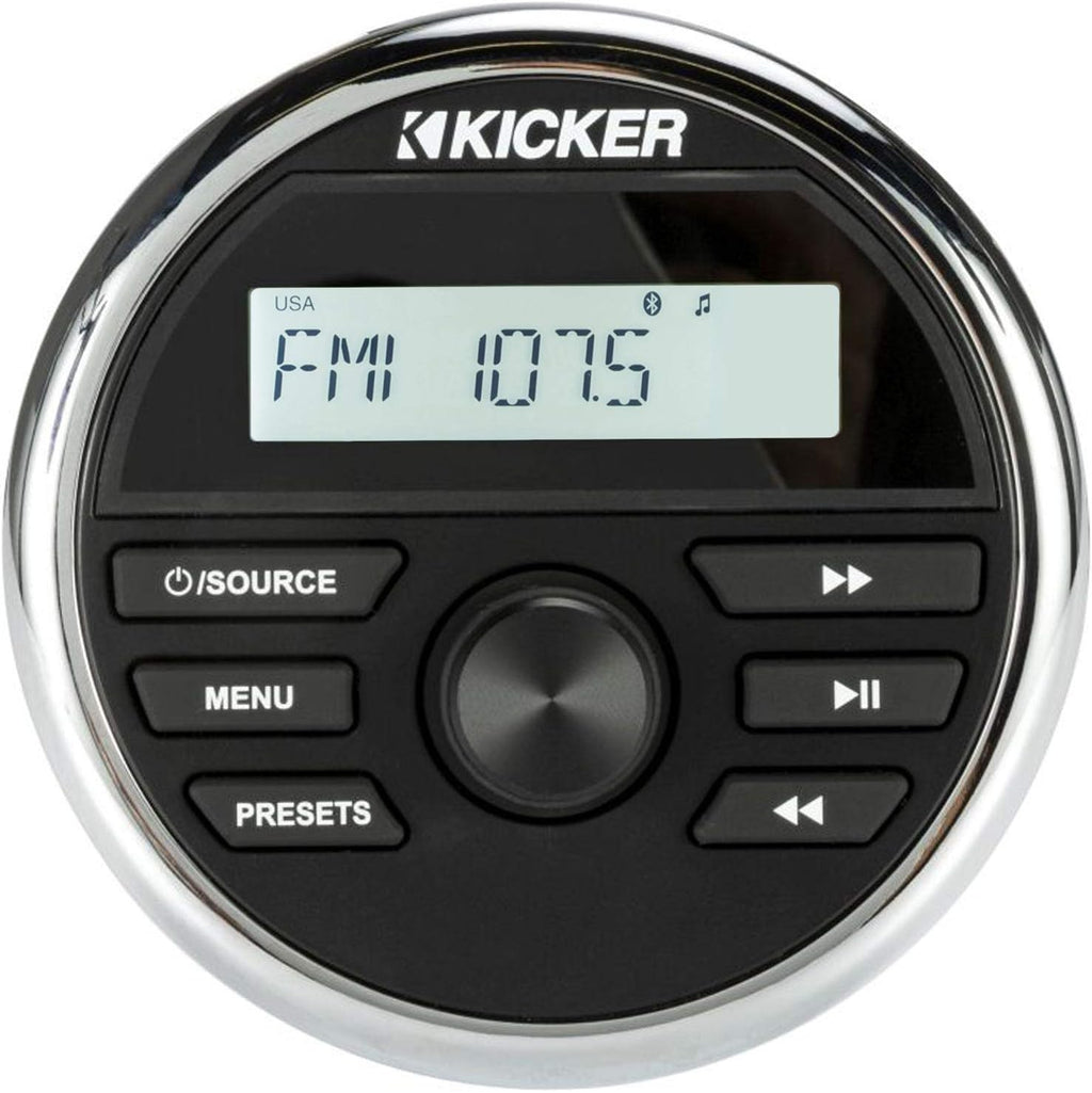 Waterproof Marine Radio with Dash Kit and USB/Aux Y989989