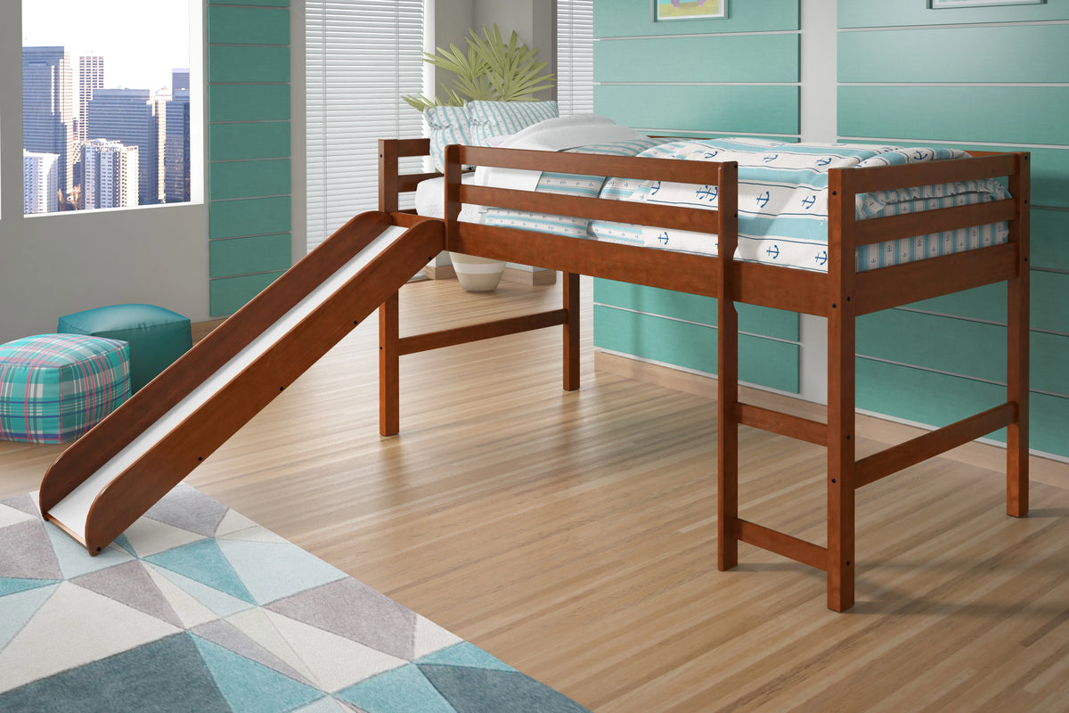 Twin Solid Wood Low Loft Bed R6625