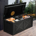 120 Gallon Black Resin Deck Box E251182
