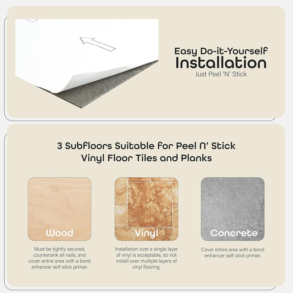 20 Tiles Self Adhesive 12-Inch Vinyl Floor Tiles W7868