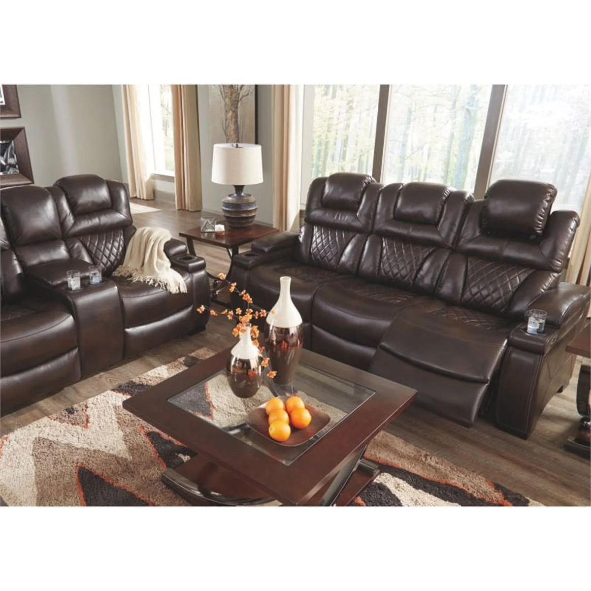 Power Reclining Sofa in Chocolate L969