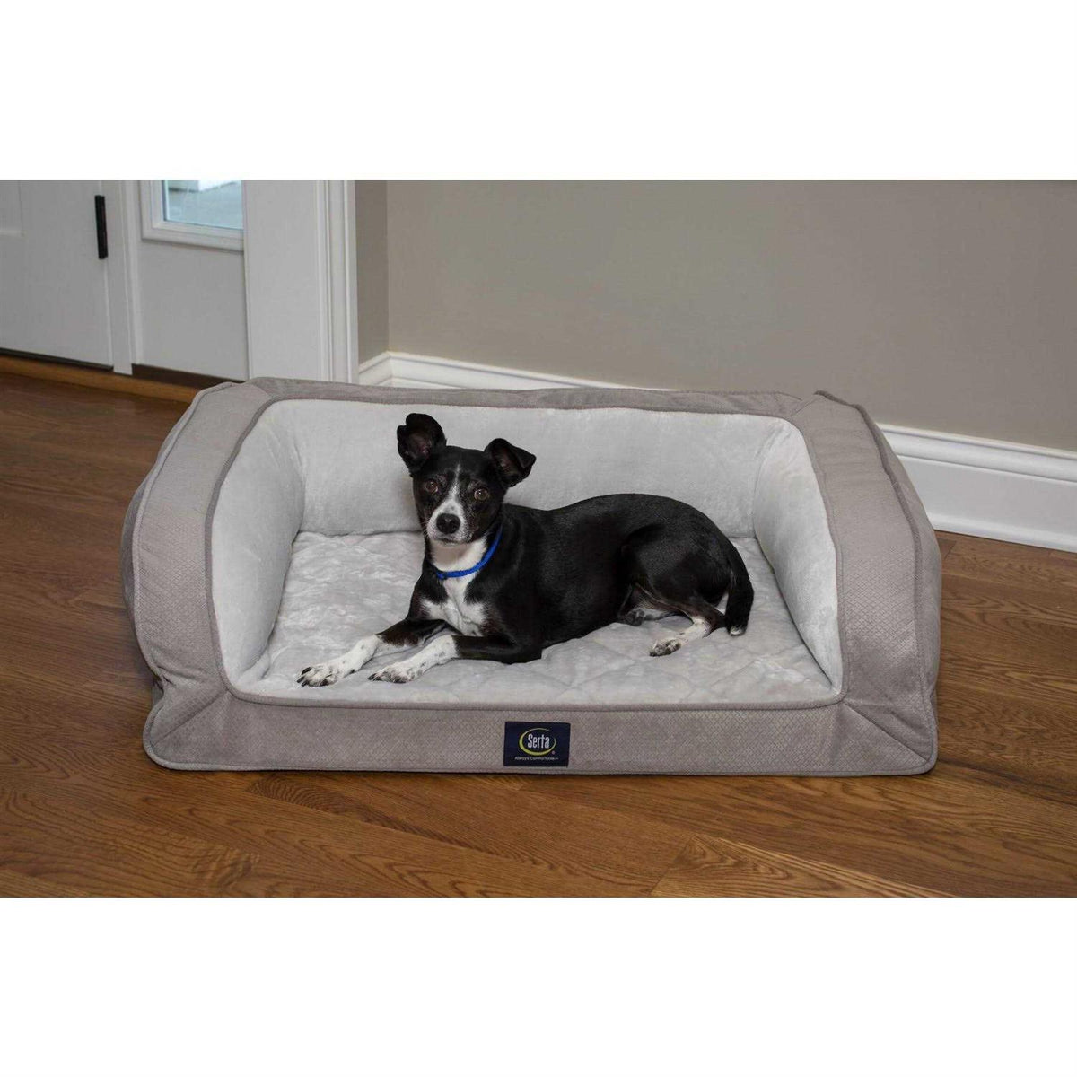 Quilted Orthopedic Bolster Dog Bed N7400