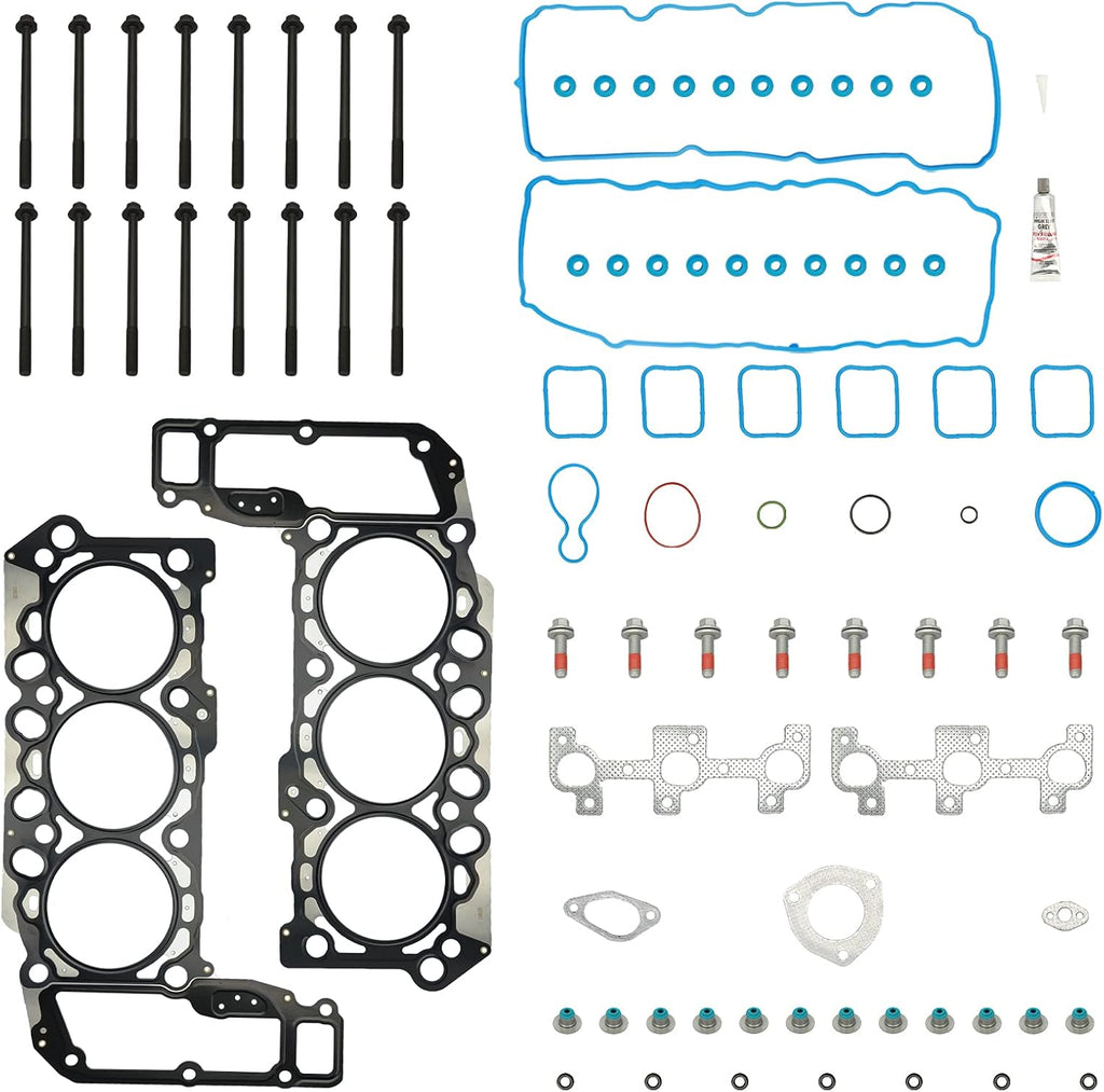 Head Gasket Set with Bolts for Dodge Ram 1500 Durango Dakota Jeep Liberty Grand Cherokee Commander 3.7L Z539