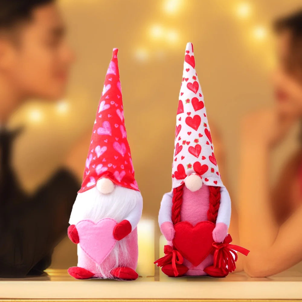 Valentine's Day Gnomes Plush Decorations A561