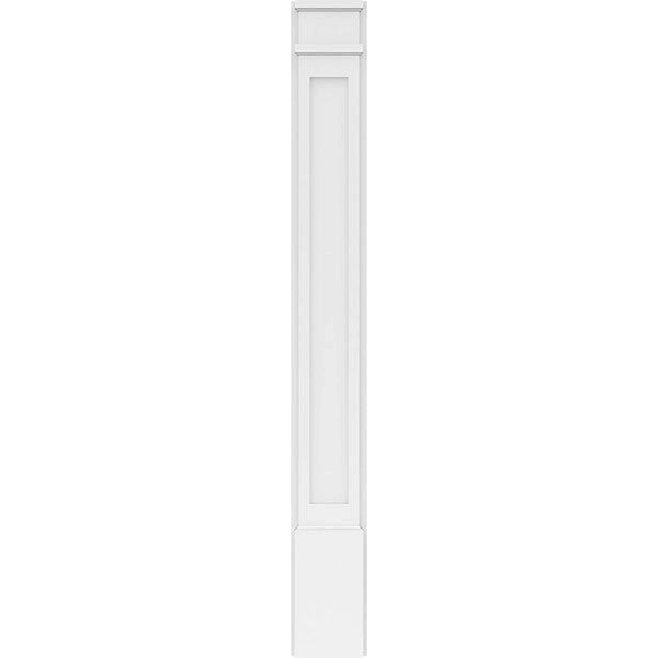 Flat Panel PVC Pilaster with Decorative Capital & Base (Pair) R266