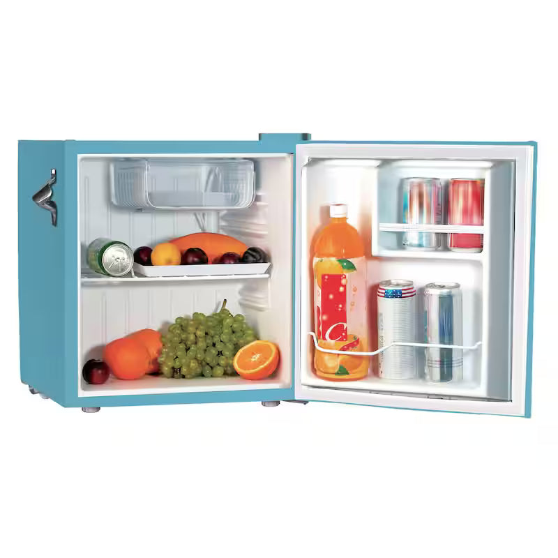 1.6 cu. ft. Mini Retro Refrigerator in Blue N87145