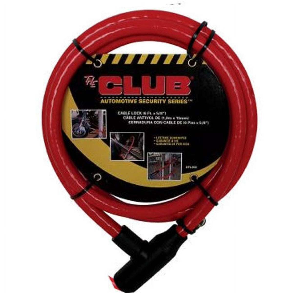 Red 6 Foot Keyed Cable Lock G360194