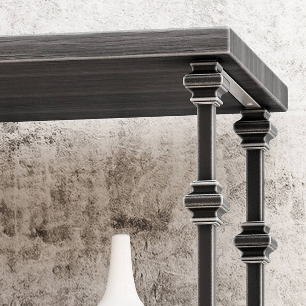 4 Shelf Bookcase Gray V6815