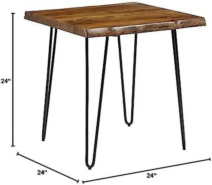 Solid Acacia Square End Table Q1111