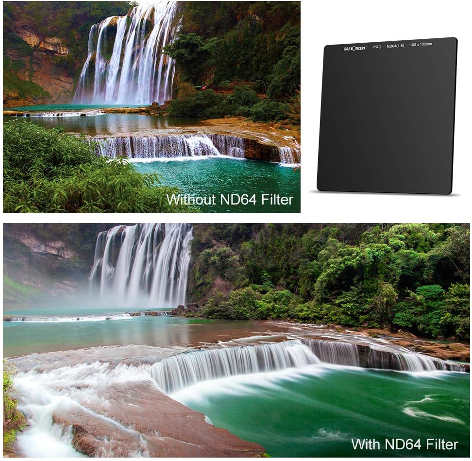 100 x 100mm ND64 6 Stop Square Filter Neutral Density Optical Glass G67802