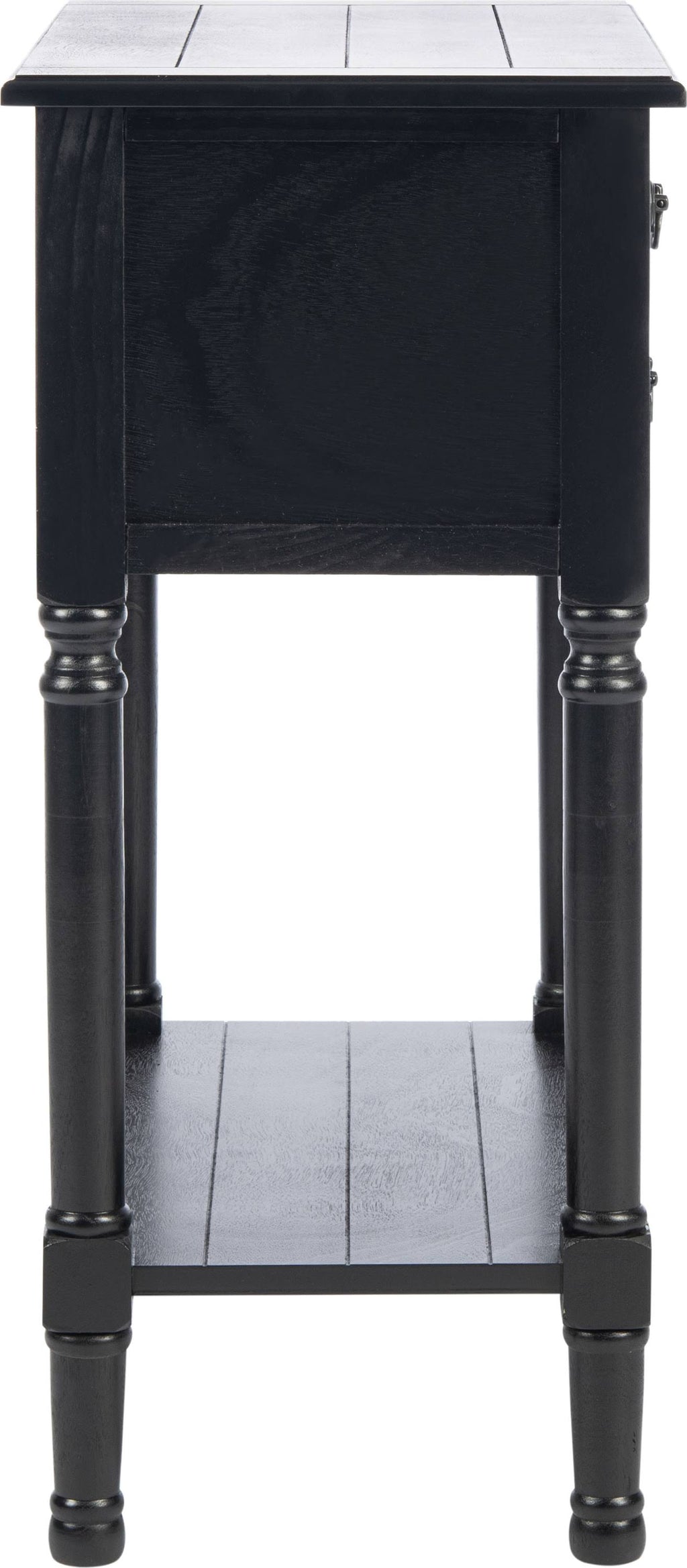 Black 3 Drawer Console Table W932
