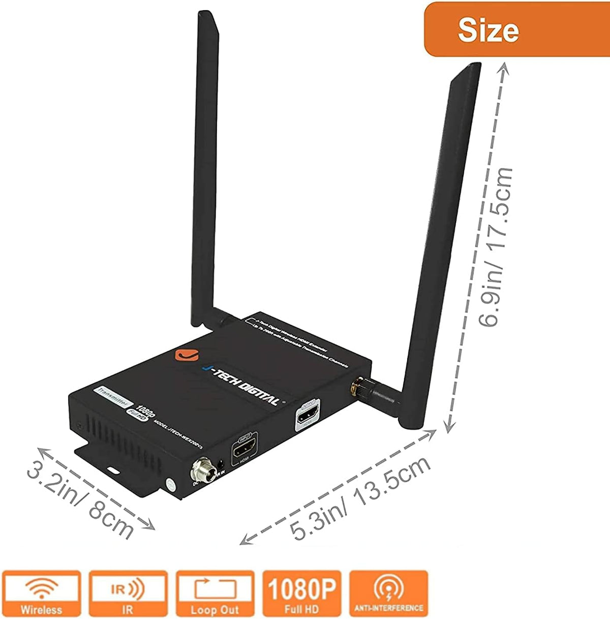 Wireless HDMI Extender Receiver Only W40316