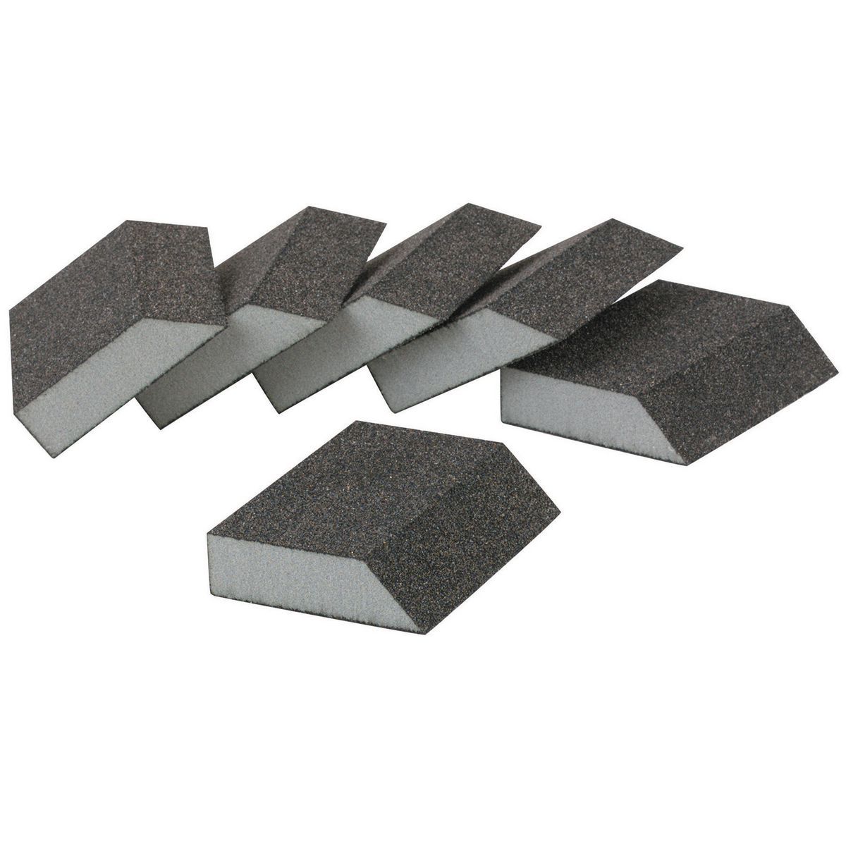 Aluminum Oxide Angled Sanding Sponges 6 Pack M40812