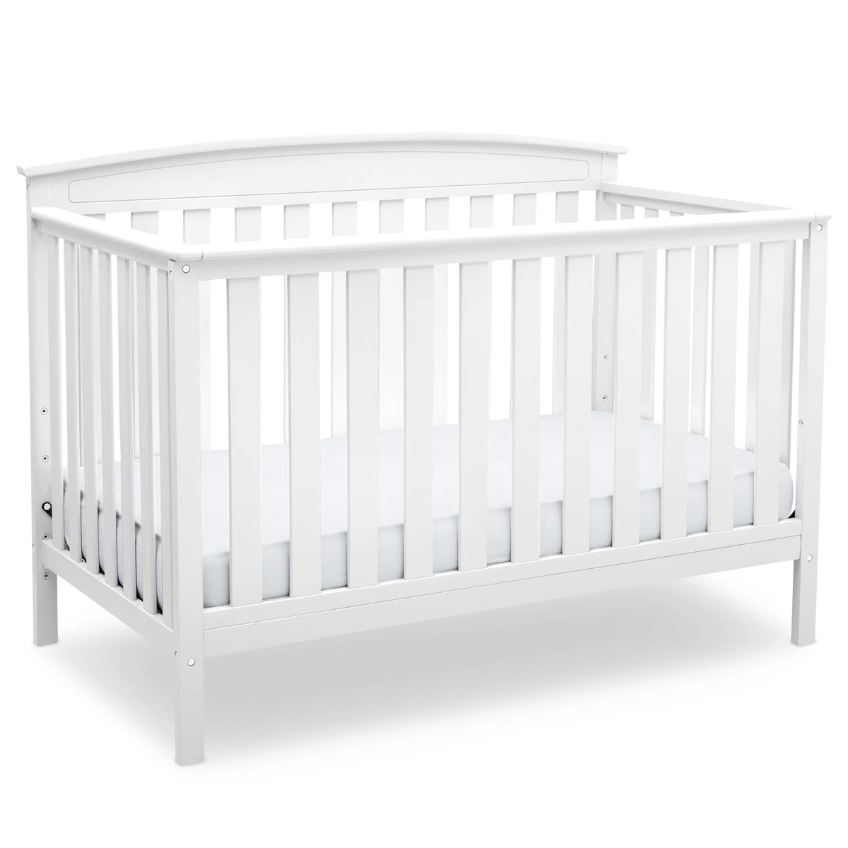 White 4-in-1 Convertible Baby Crib L232534