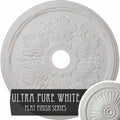 Hand-Painted Ultra Pure White Ceiling Medallion I9438