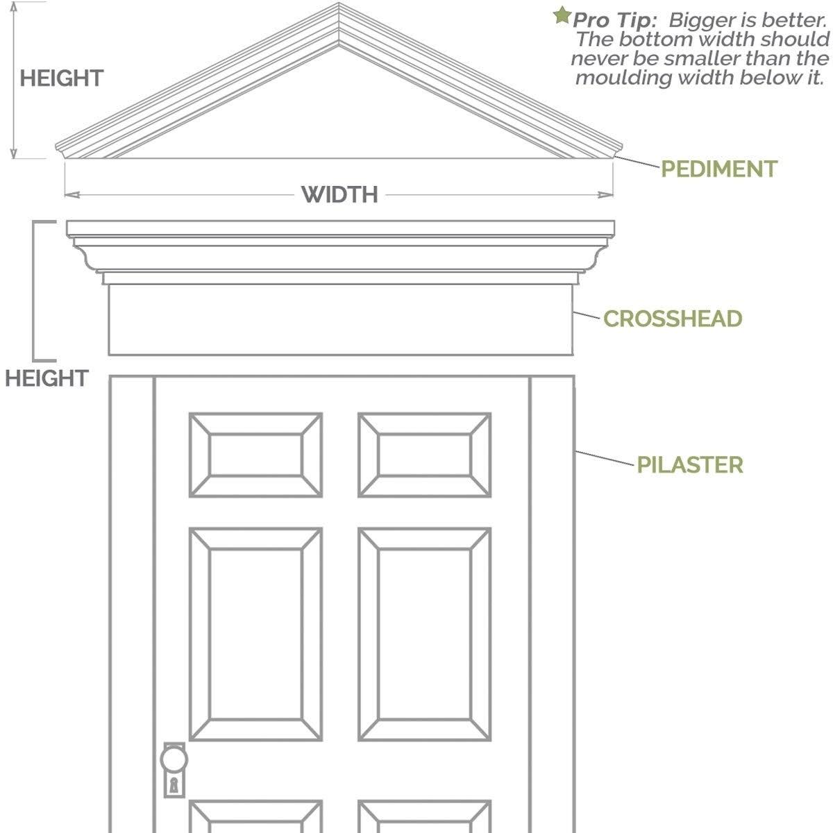 10x108 Raised Panel PVC Pilaster with Capital & Base (Pair) F4308