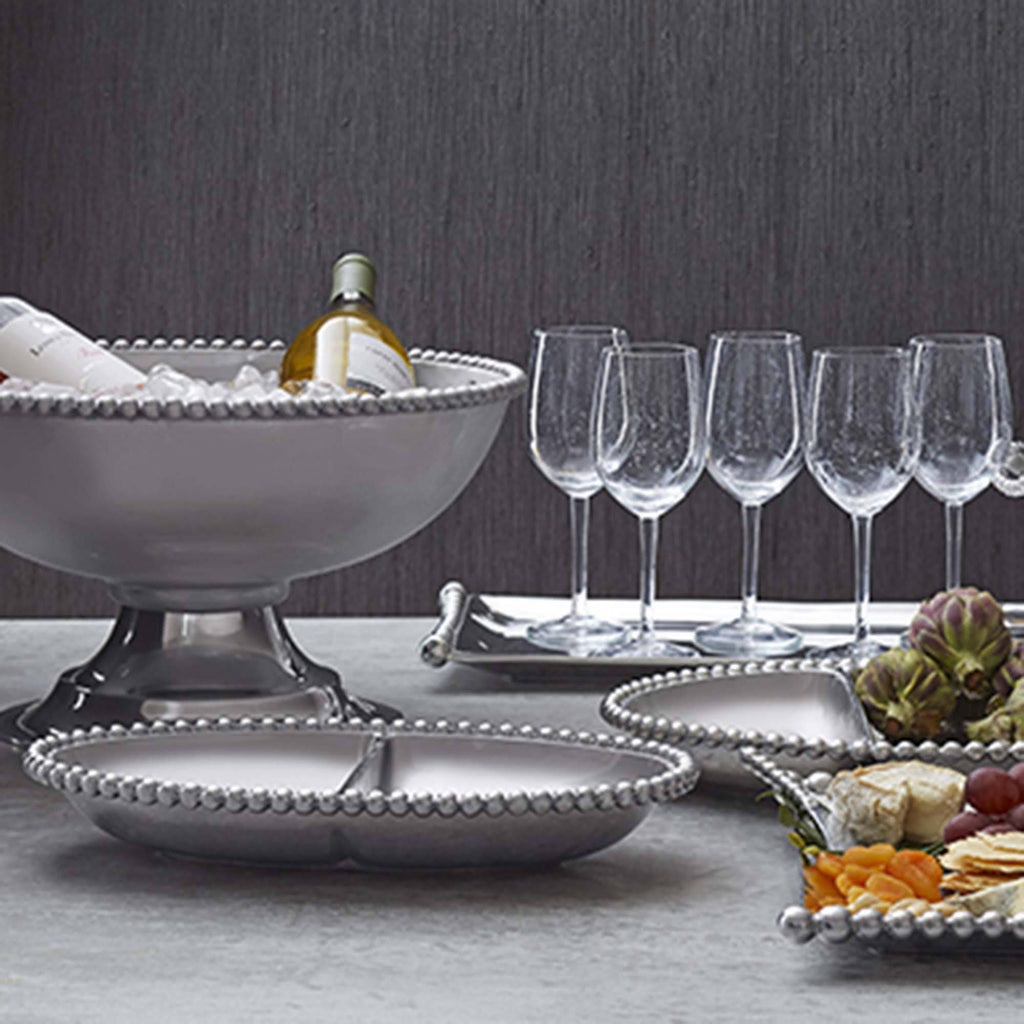 Oversized Pearled Compote V488