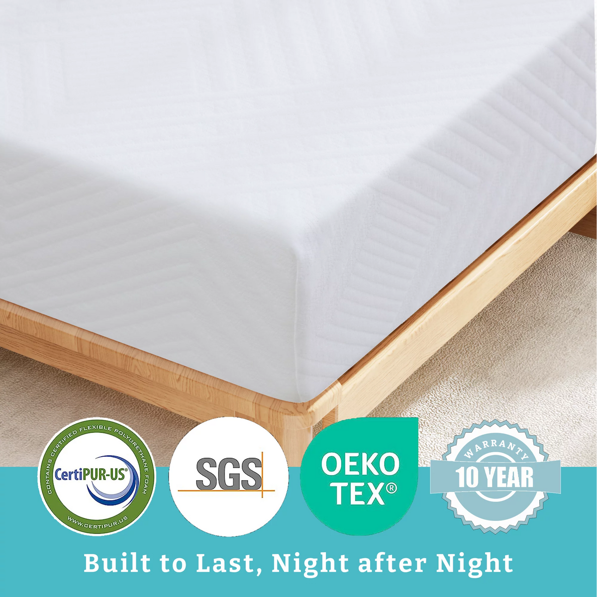 8 inch Gel Memory Foam Twin Mattress Q226
