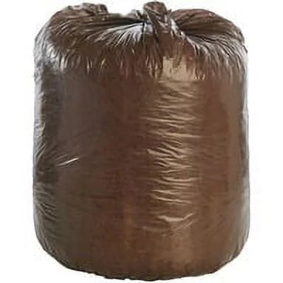 Brown 30 gal Plastic Trash Bags Y1614