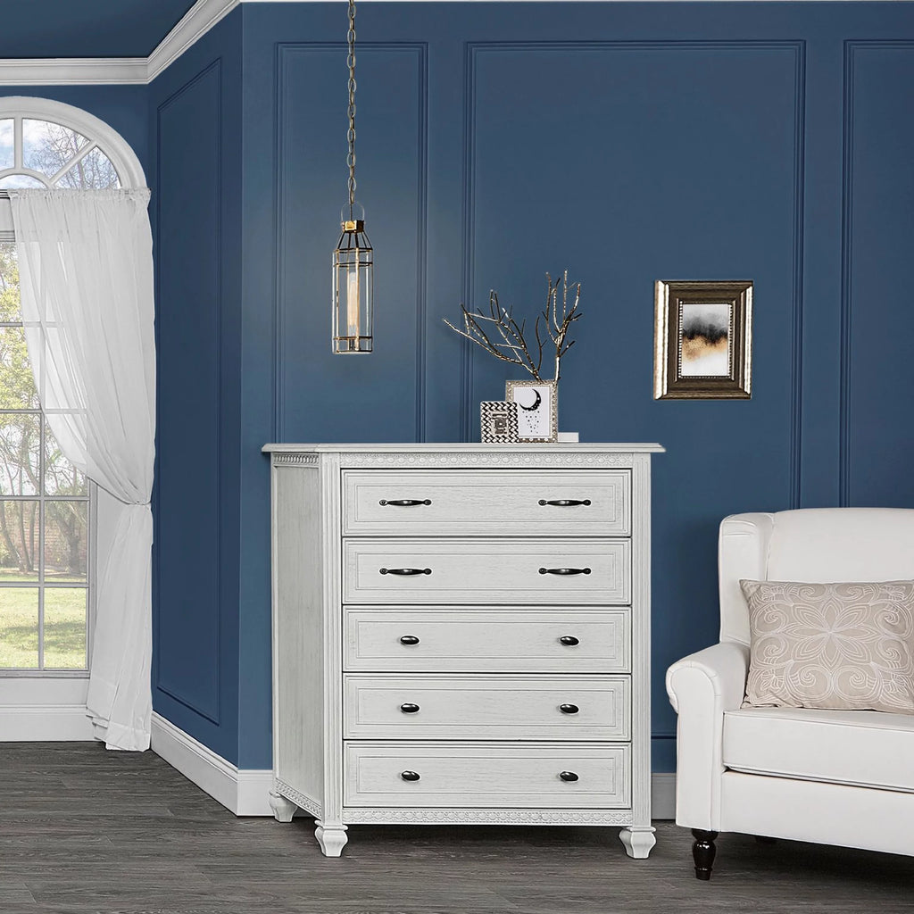 Antique Grey Mist 5 Drawer Chest T251701