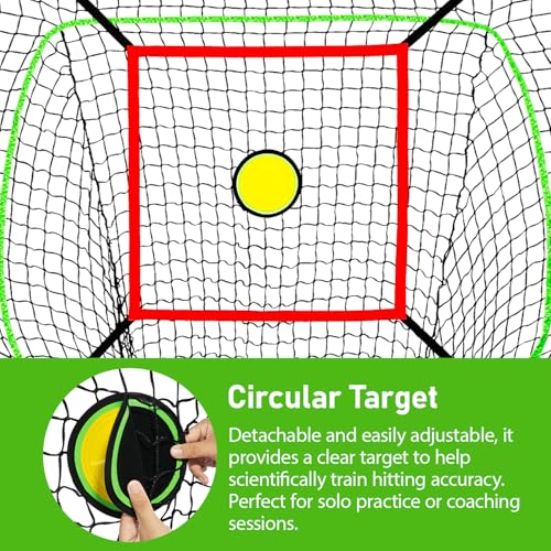 6x6FT Baseball Softball Training Net with Batting Tee H606980