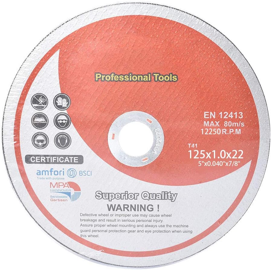100 Pack 5"x.040"x7/8" Cut-Off Wheel C185024