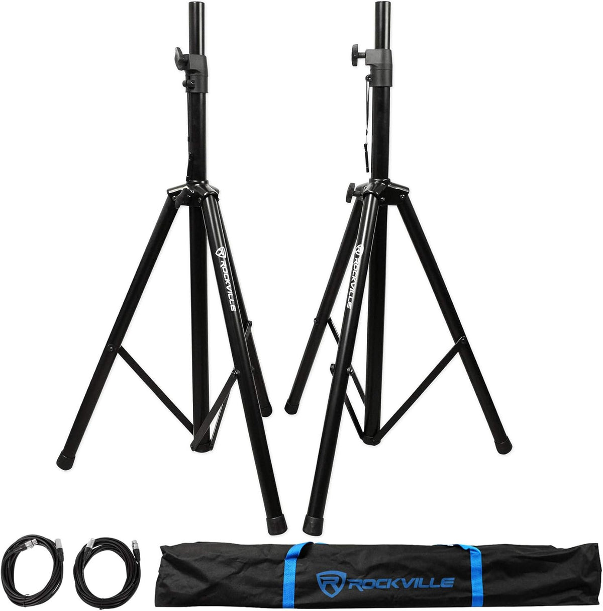 12 Active Bluetooth DJ Speakers with Stands and Cables E59756