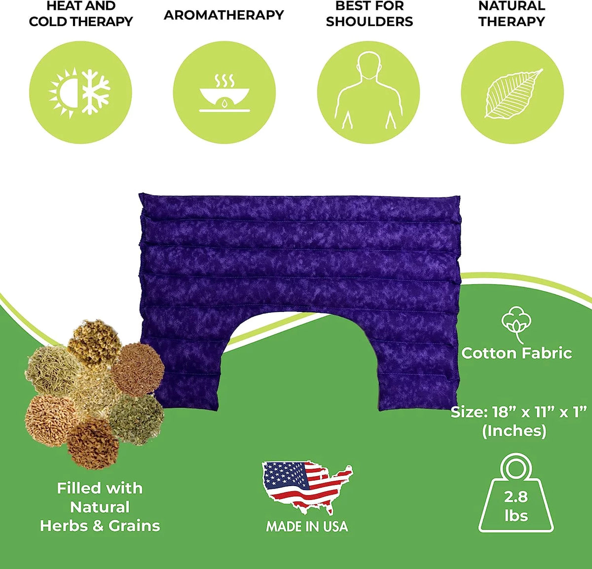 Herbal Hot and Cold Shoulder Wrap E5211
