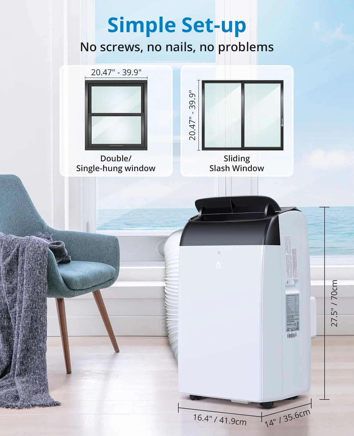 10000 BTU Portable Air Conditioner 3-in-1 with Remote Control J130481