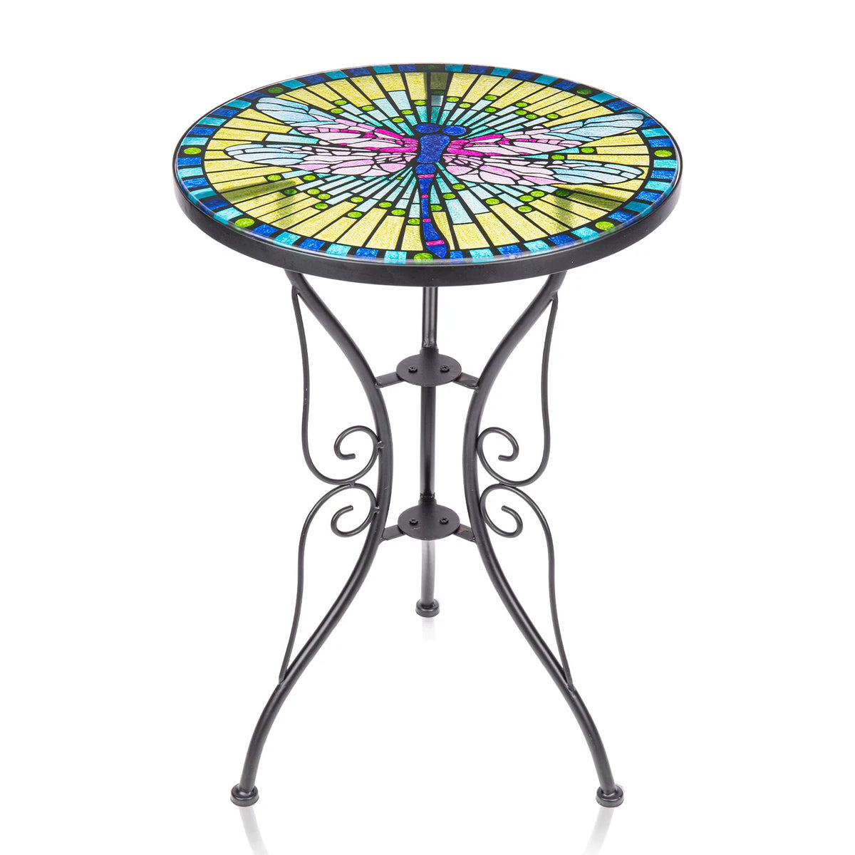 21" Glass Outdoor Side Table U111558