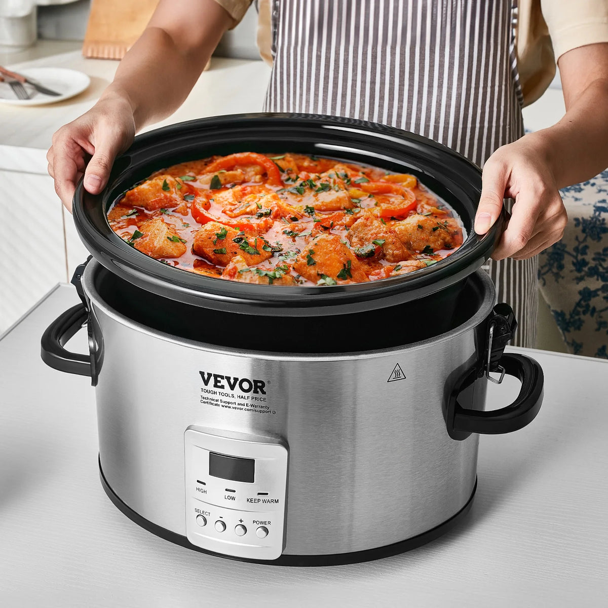 8QT Electric Slow Cooker Y120