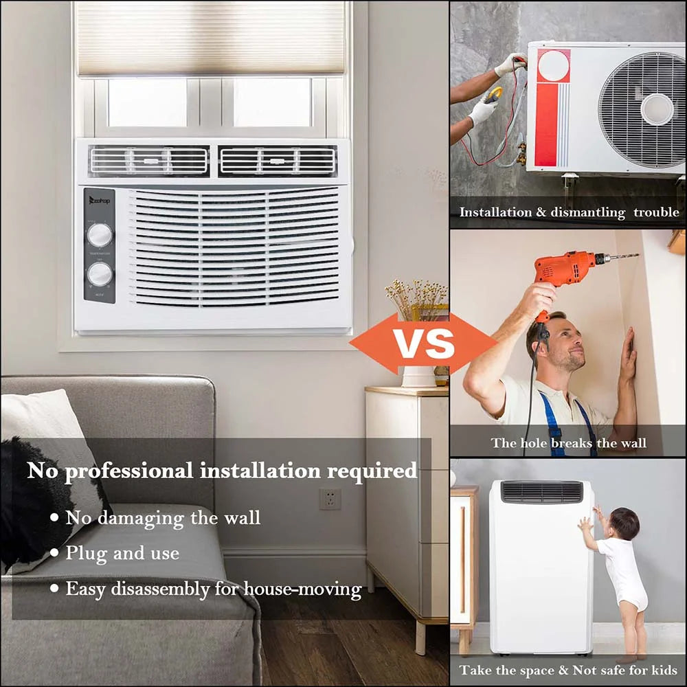 5,000 BTU Window Air Conditioner with Installation Kit K3324