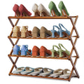 Bamboo 4-Tier Folding Shoe Rack O305