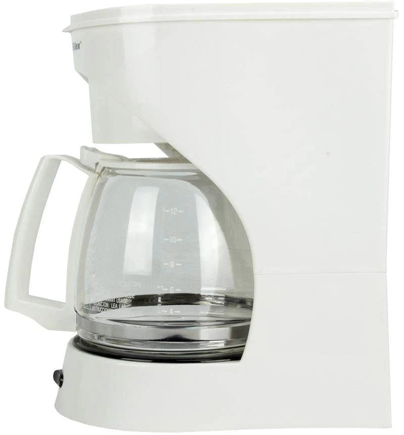 12-Cup White Coffee Maker V7030
