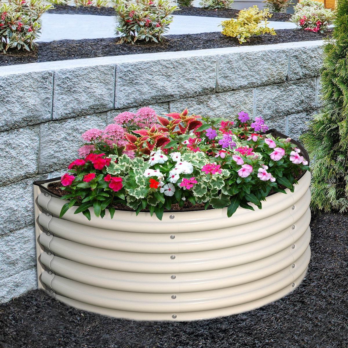 17 Tall Semi-circle Raised Garden Bed G521