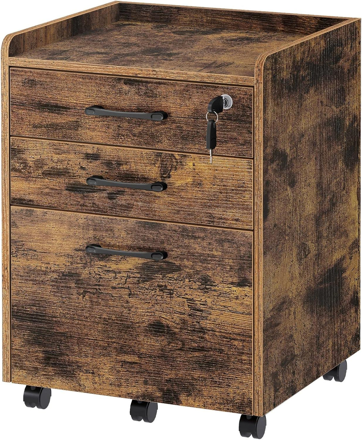 3 Drawer Rolling File Cabinet with Wheels B8888