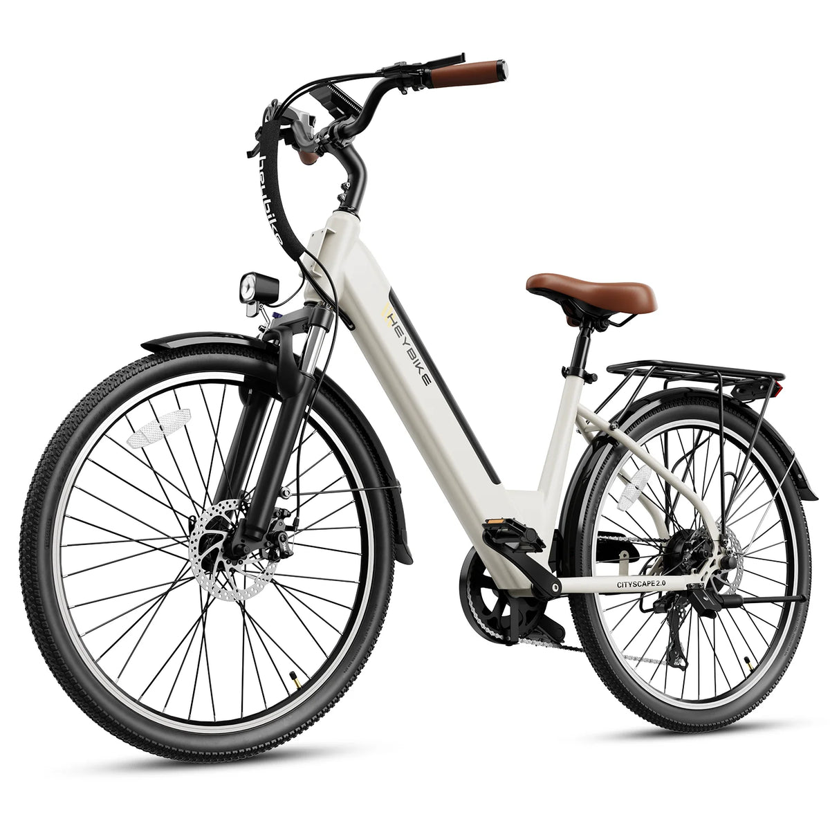 26" Electric City Cruiser Bicycle with 36V 13Ah Removable Battery, 7-Speed E21620