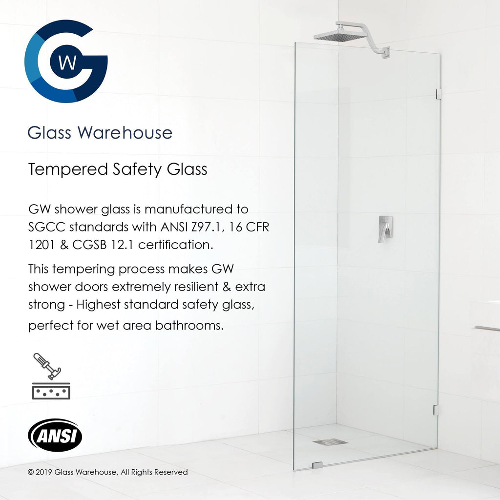 Frameless Shower Door (Oil Rubbed Bronze) F19986