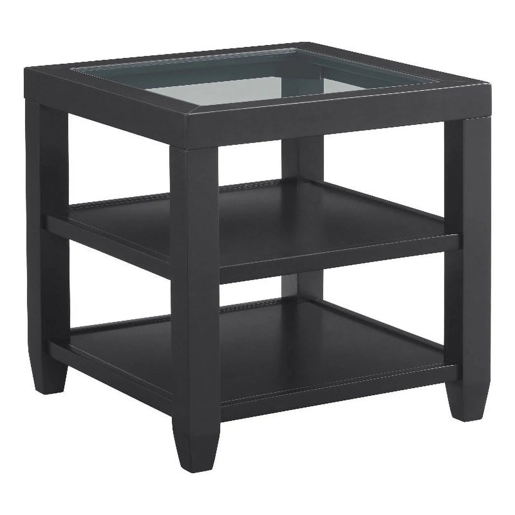 3 Piece Coffee Table and 2 End Tables in Black E89453