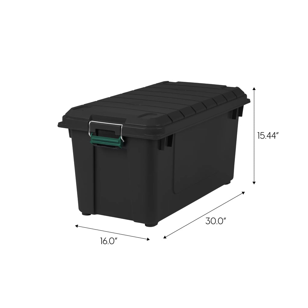 82 Quart Black Storage Box G37386