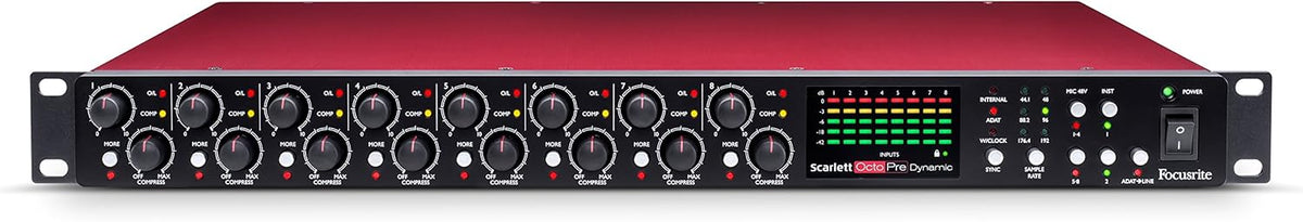 8-Channel Mic Pre Expansion with Analog Compression F33054