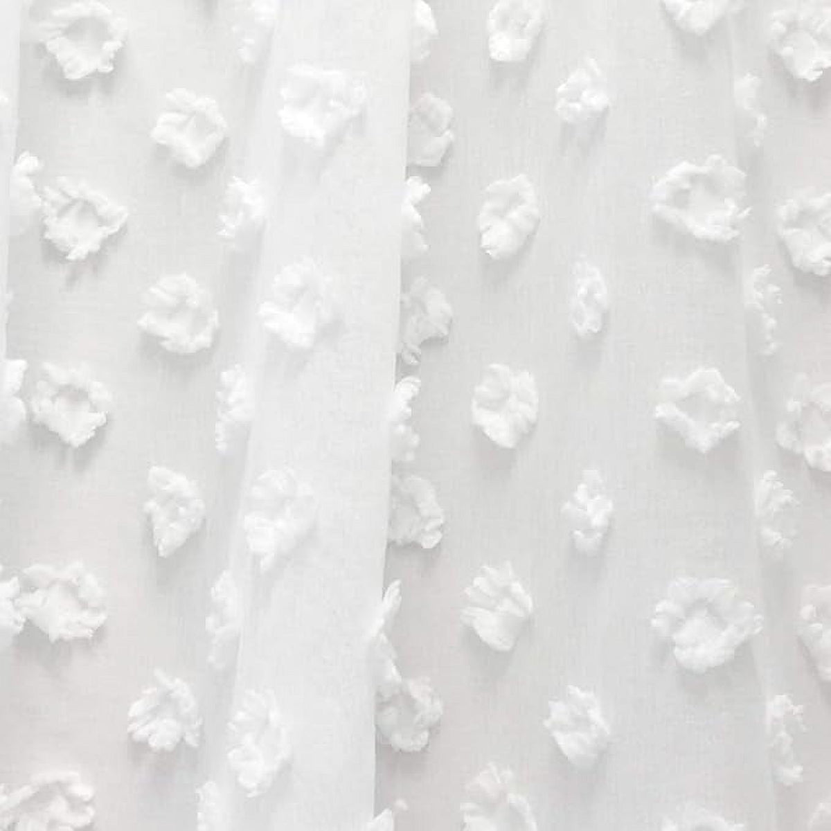 Off White Voile Chiffon Sheer Rod Pocket Door Curtain 52 Inch by 72 Inch N335126