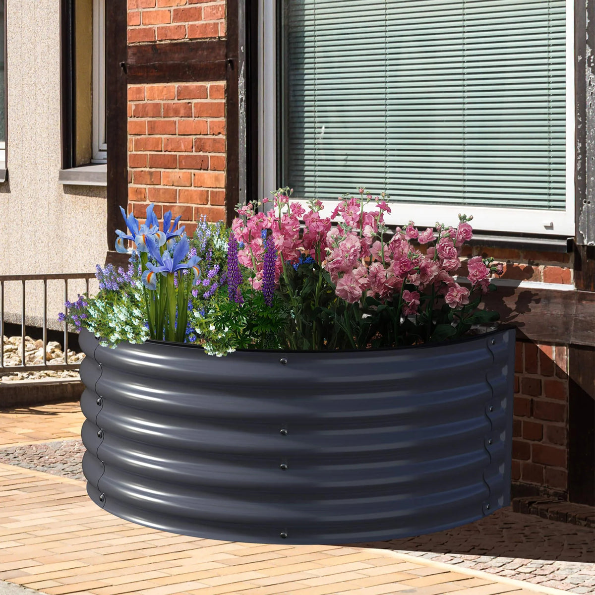 17 Tall Semi-circle Raised Garden Bed G521