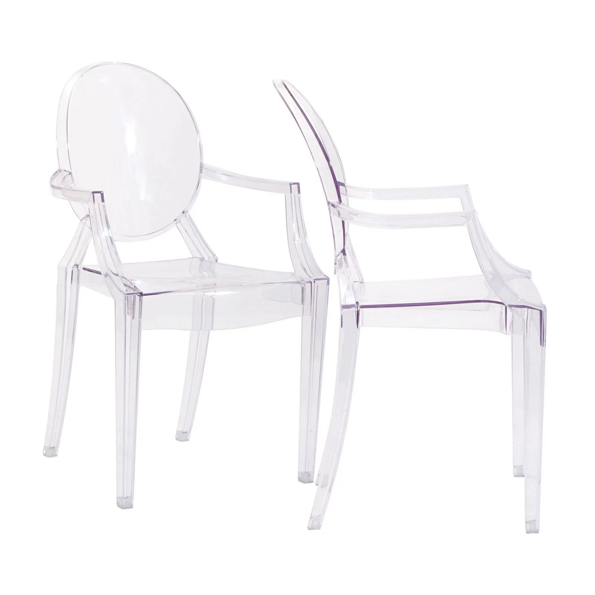Clear Dining Armchairs Set of 2 Q95306