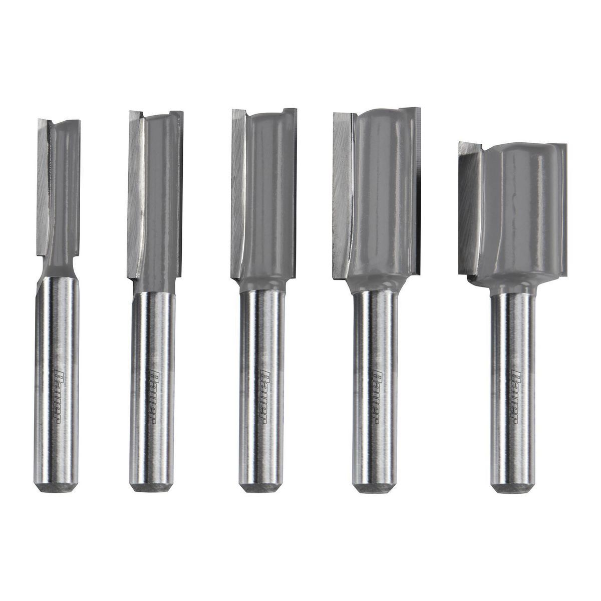 5-Piece Carbide Tip Straight Router Bit Set G88972